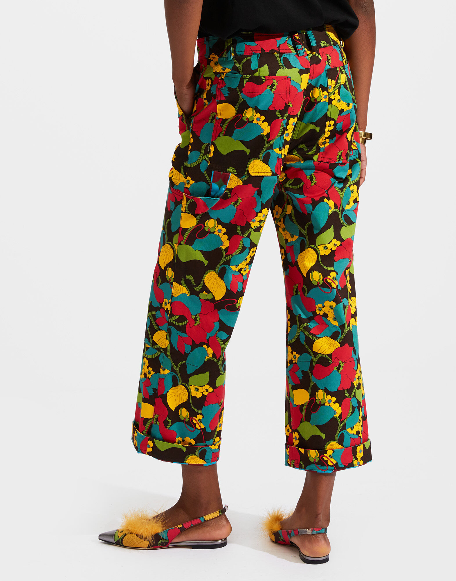 La DoubleJ Cargo Pants Vines TRO0076COT006VIN0001