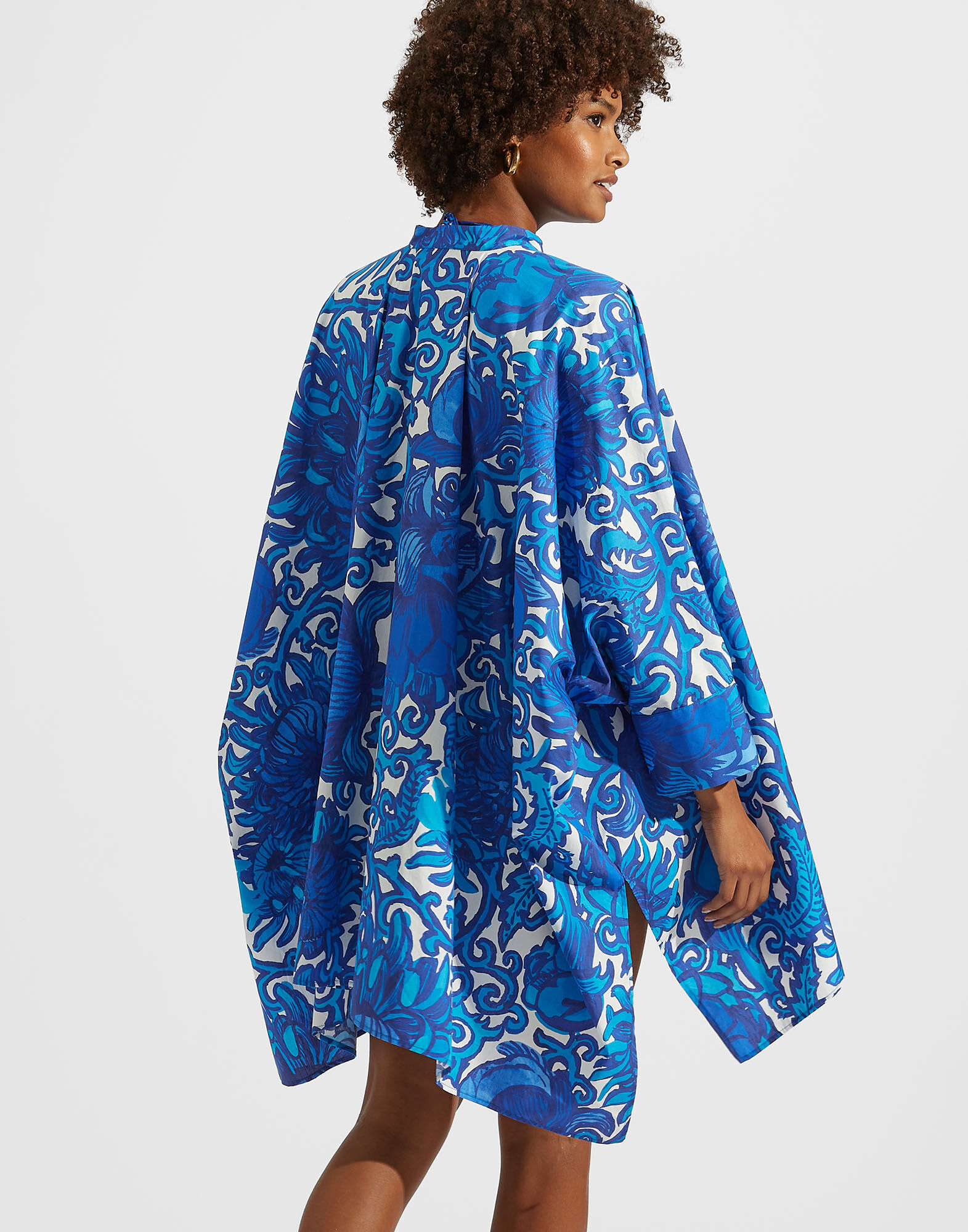 La DoubleJ Foulard Mini Dress Anemone DRE0510COT039ANE01BU03