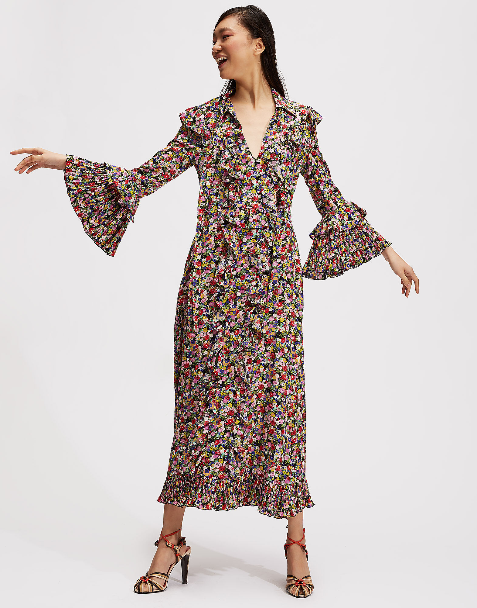 LaDoubleJ Long Fancy Dress Granny DRE0097SIL001GRA0001