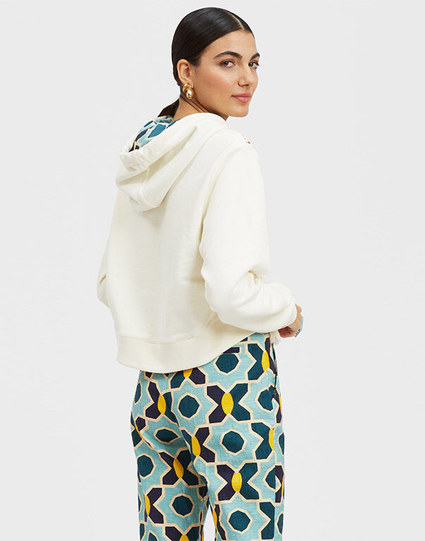 La DoubleJ La Scala Hoodie Plaza Cream SWE0022JCQ080PLA03WH03