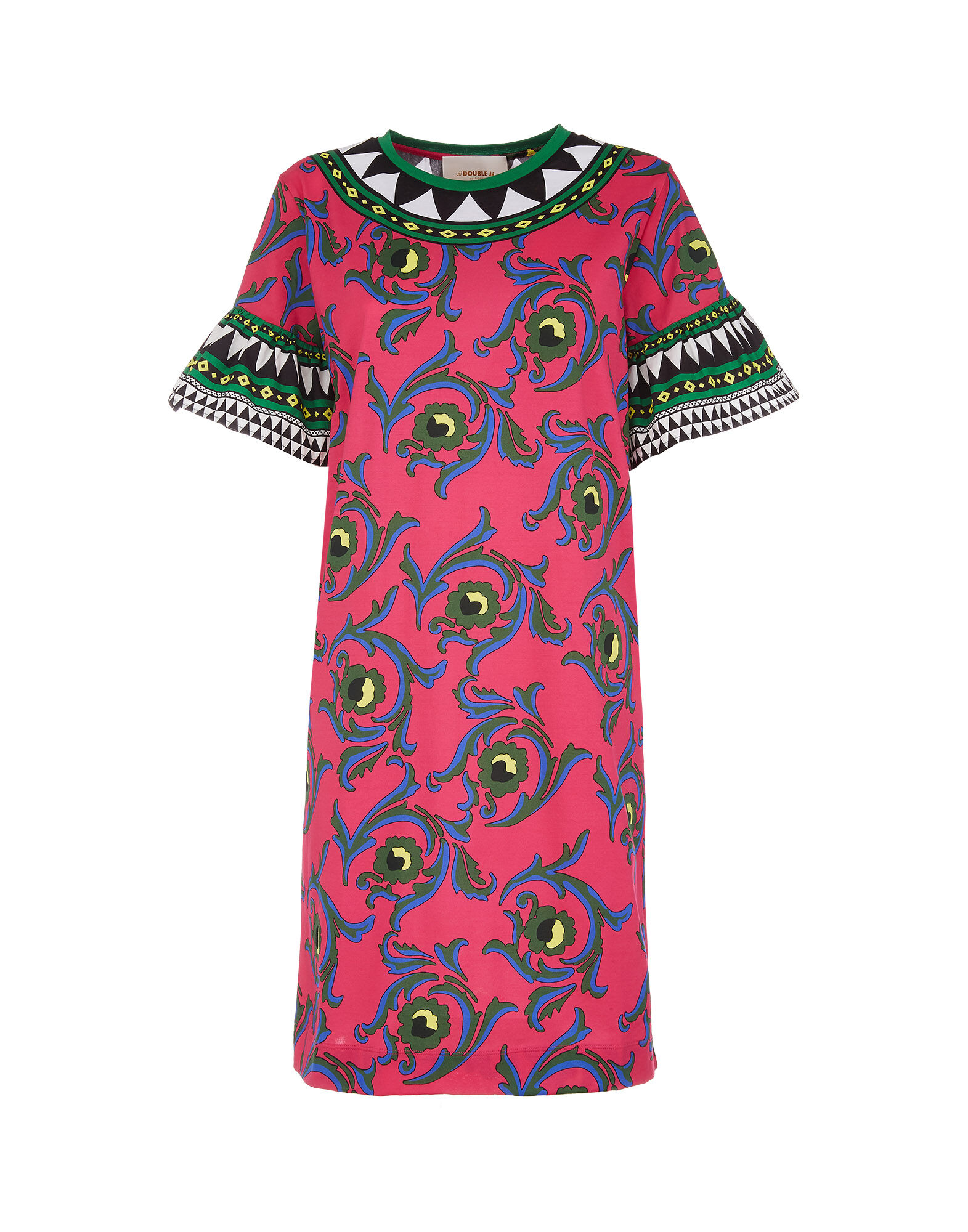 LaDoubleJ Walk The Dog Dress Cartwheel Fuxia DRE0263JER009CRW0003