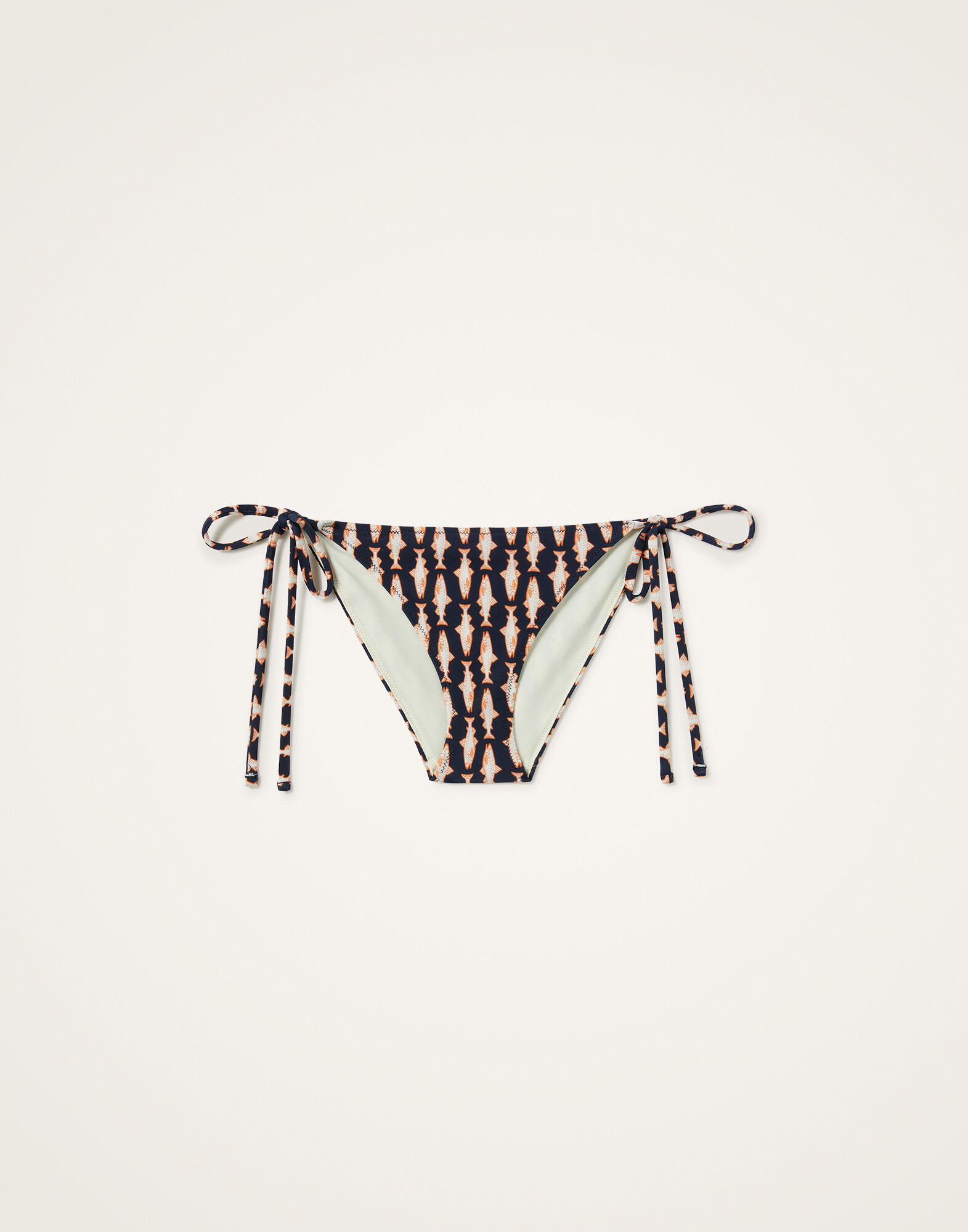 La DoubleJ String Bikini Bottom Pesciolini Blue SWI0004LYC001PES04BU03