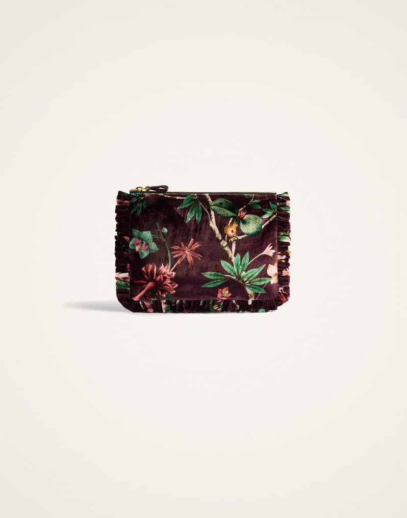 La DoubleJ Hand Pochette La DoubleJ Hand Pochette Zooflora Burgundy BAG0059VEL001ZOF02RE02