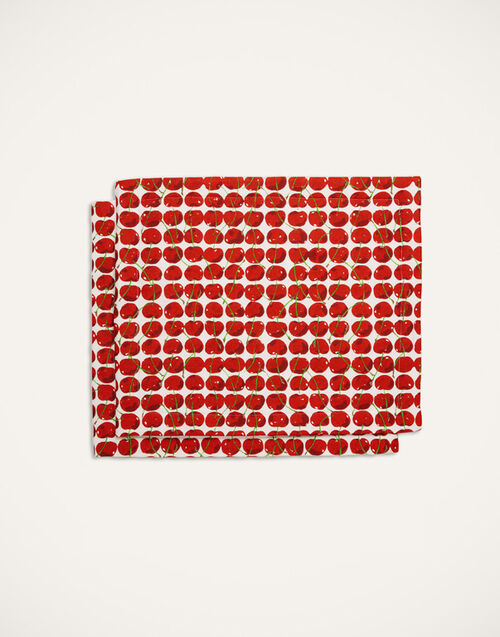 La DoubleJ Placemat Set Of 2 Cherries Avorio TBM0001LIN001CHY0005