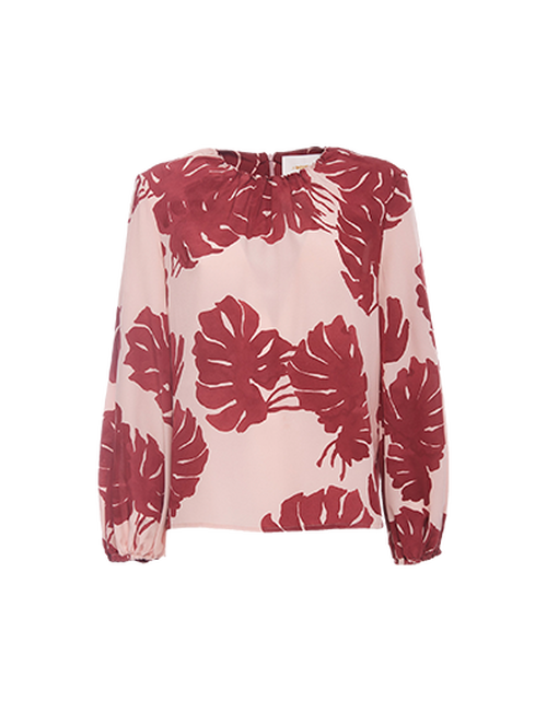 LaDoubleJ Charming Top LaDoubleJ Charming Top Monstera Rosa TOP0021CRE001MON0002