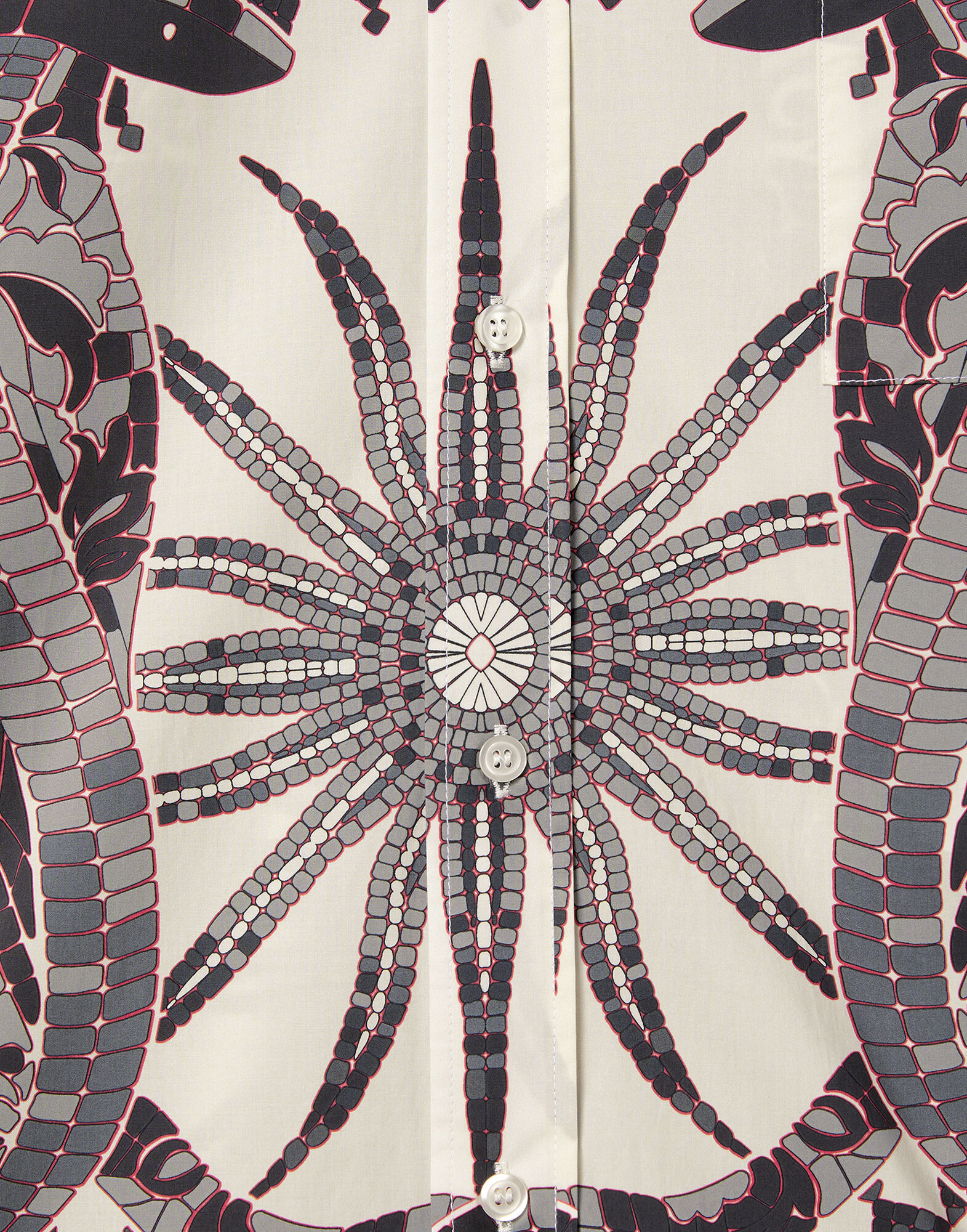 La DoubleJ Better Than Your Boyfriend's Shirt Cobra Plac&eacute;e Grey SHI0092COT015COB01GY02