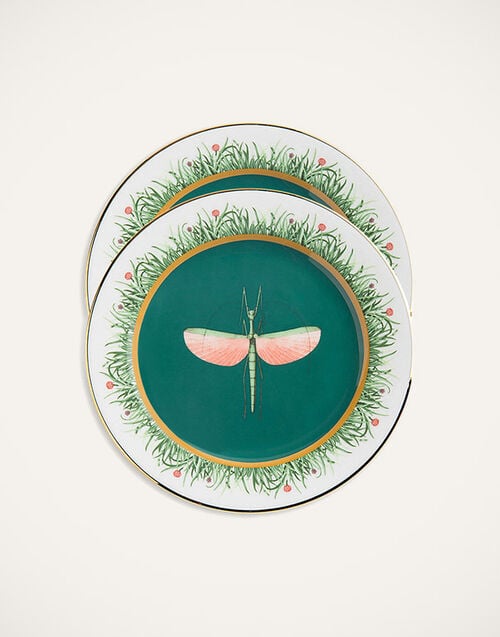 La DoubleJ Dinner Plates Set Of 2 La DoubleJ Dinner Plates Set Of 2 Libellula DIS0075CER001LIB0003