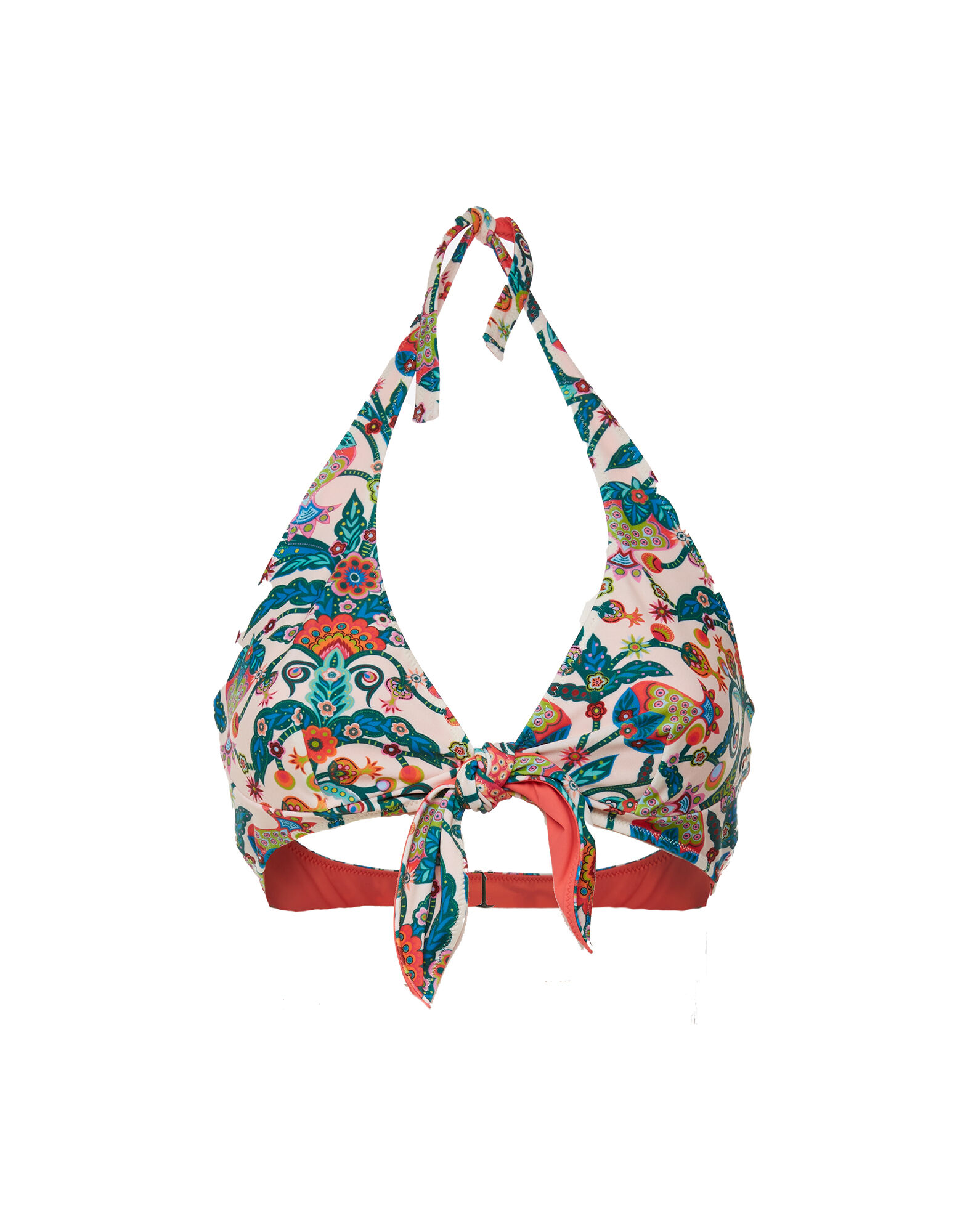 LaDoubleJ Bow Bikini Top Tree Of Life Bianco SWI0023LYC001TFL0003