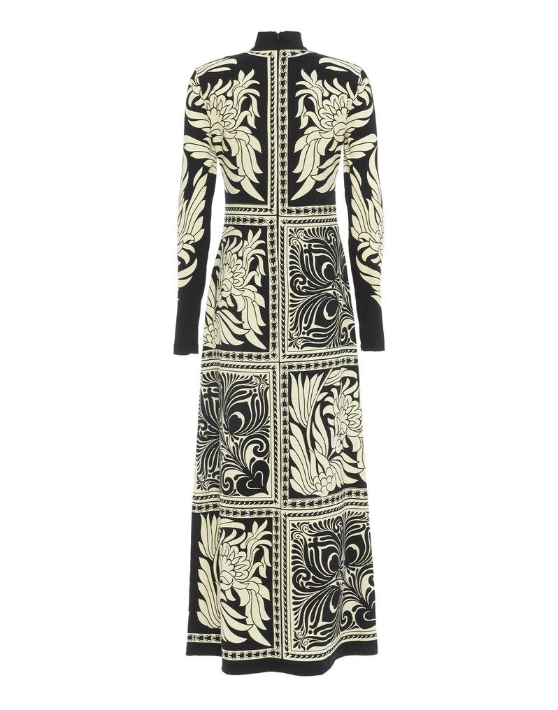 La DoubleJ Halle Dress La DoubleJ Halle Dress Mix Tiles Placée Black DRE0444VIS011MIX01BL01