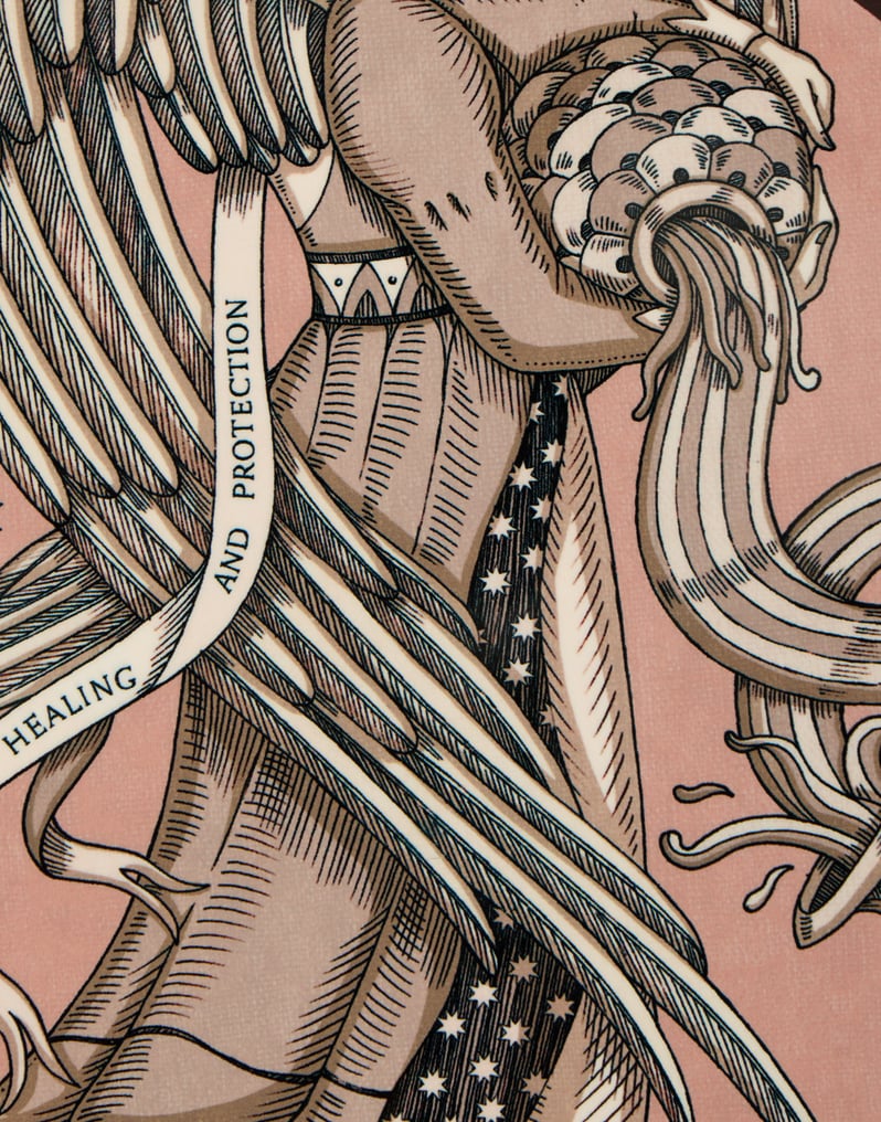 La DoubleJ Disk Placemat La DoubleJ Disk Placemat The Angel PMT0016CRK001ANG01BR11