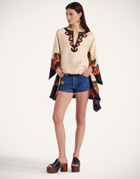 La DoubleJ Malibu Mini Dress La DoubleJ Malibu Mini Dress Pacific Placée Dark Orange DRE0844SIL001PCF03OR03