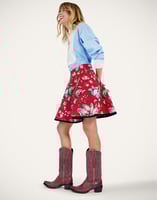 La DoubleJ Mini Dolce Vita Skirt La DoubleJ Mini Dolce Vita Skirt Honolulu Red SKI0170JCQ117HON01RE01