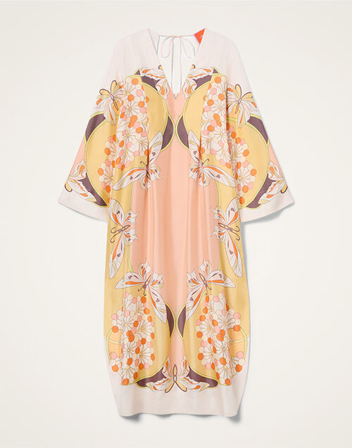 La DoubleJ Twin Flame Dress Florette Plac&eacute;e Pale Pink DRE1022SIL029FLO08PI02