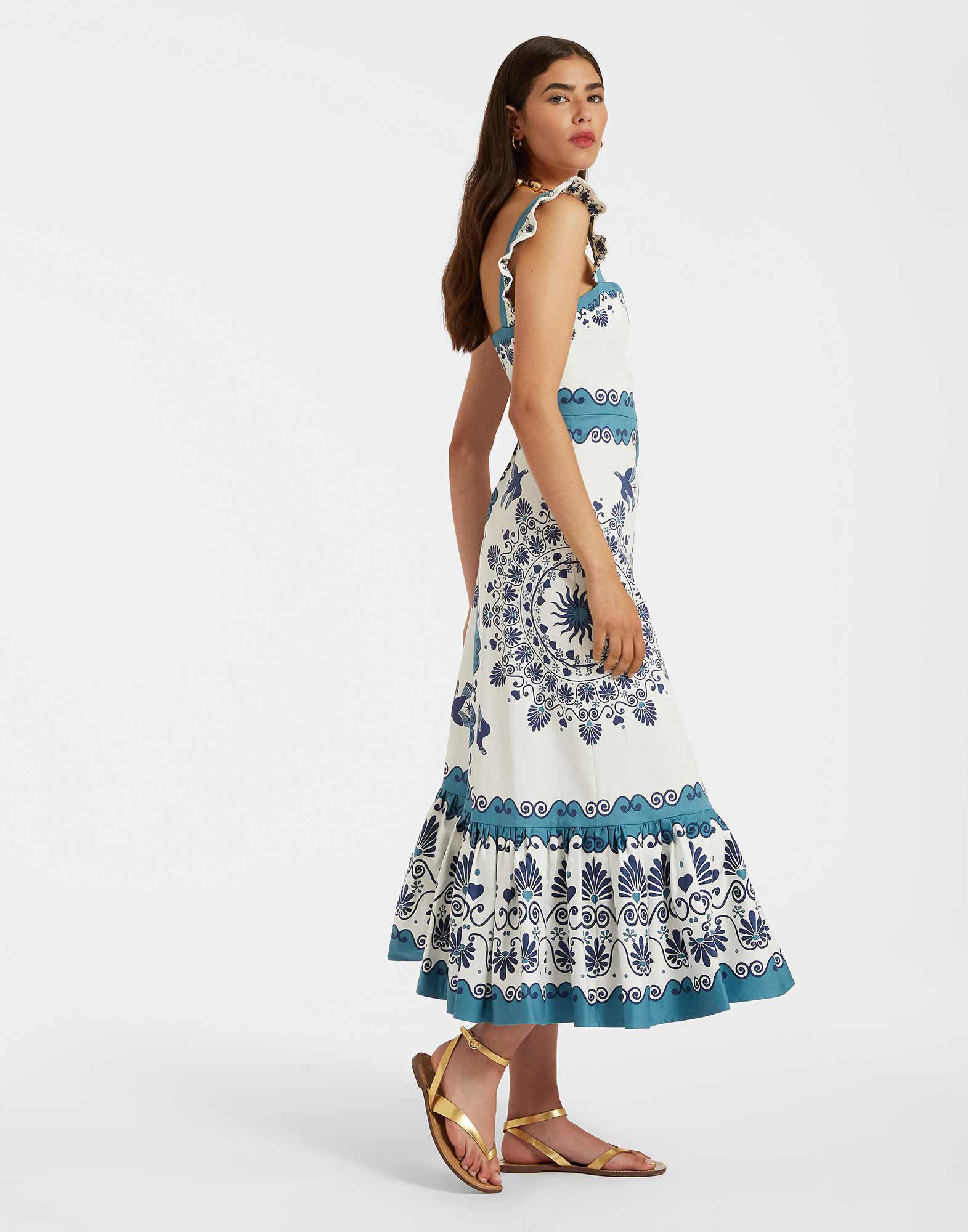 Gingerbread Dress in Olympus Placée Cream for Women | La DoubleJ Gingerbread Dress in Olympus Placée Cream for Women | La DoubleJ