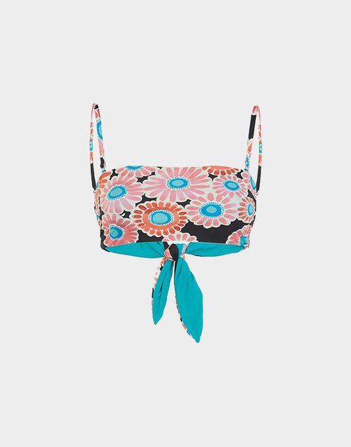 La DoubleJ 3-Way Bandeau Top Crazy Daisy Black SWI0021LYC001DAY0002