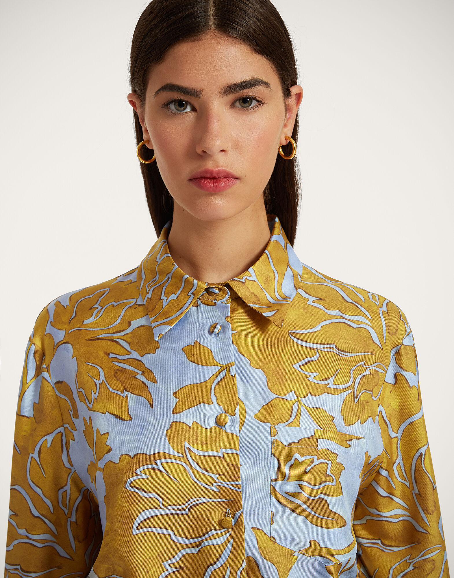 La DoubleJ Boy Shirt Tangle Light Blue SHI0001SIL001TAN01BU01