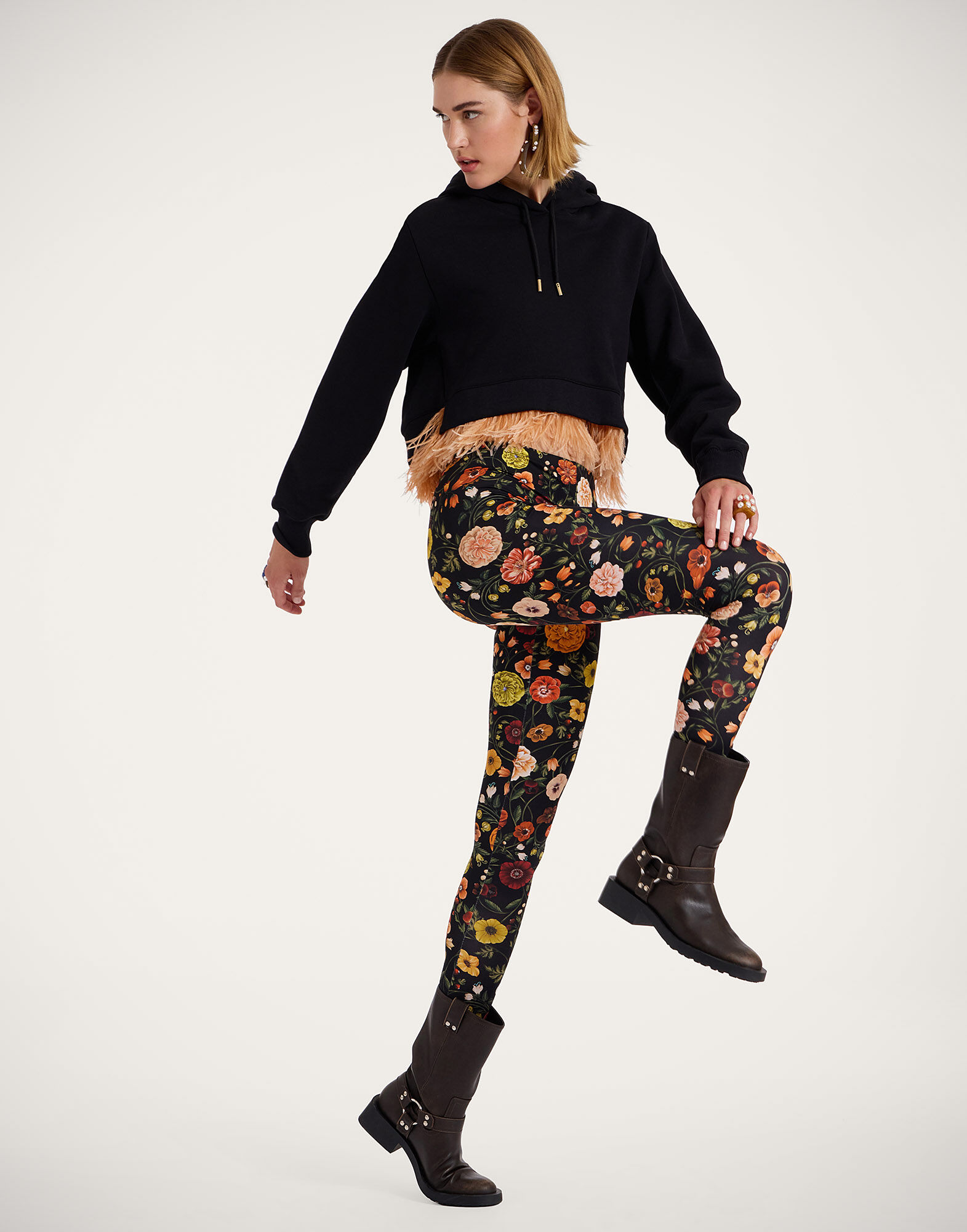 La DoubleJ Leggings Botticelli Black TRO0013JER005CEL01BL01