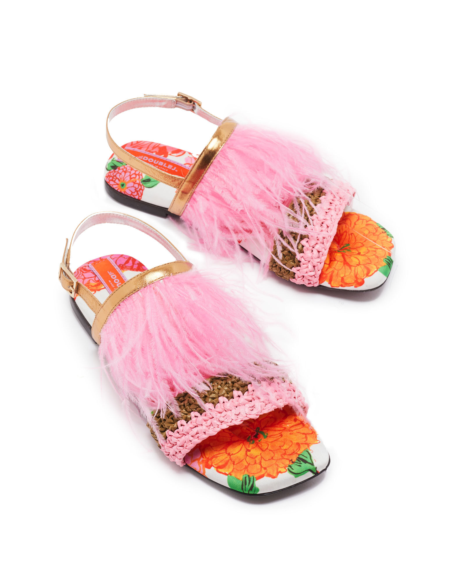 Medal Sandal in Gin White for Women | La DoubleJ