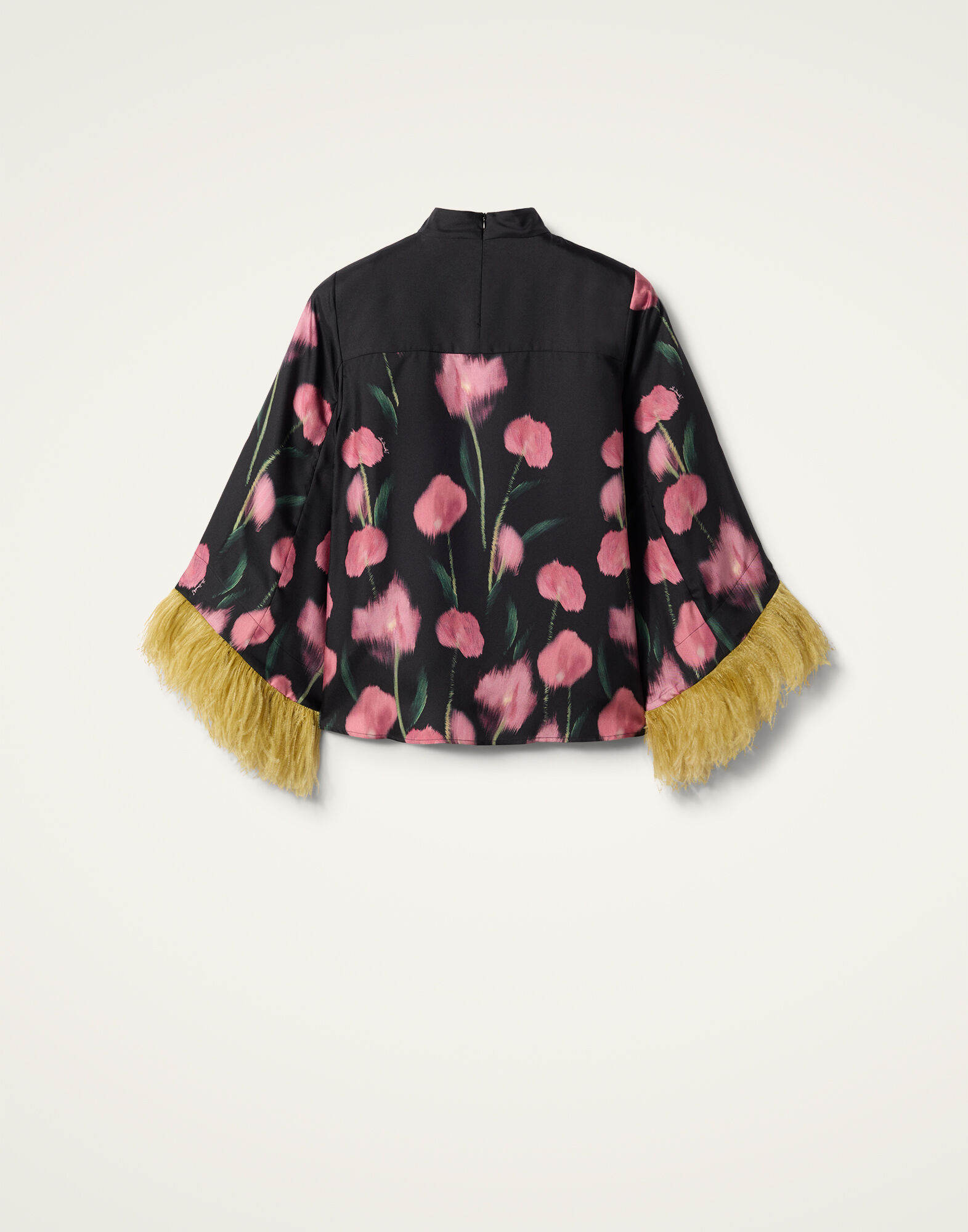 La DoubleJ Make An Exit Top Anthurium Black TOP0104SIL001ANT02BL01