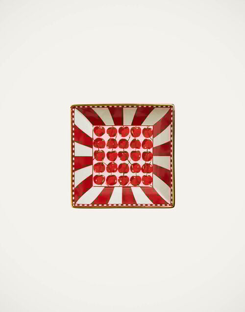 La DoubleJ Trinket Tray (15X15) La DoubleJ Trinket Tray (15X15) Cherries Avorio DIS0056CER001CHY0005