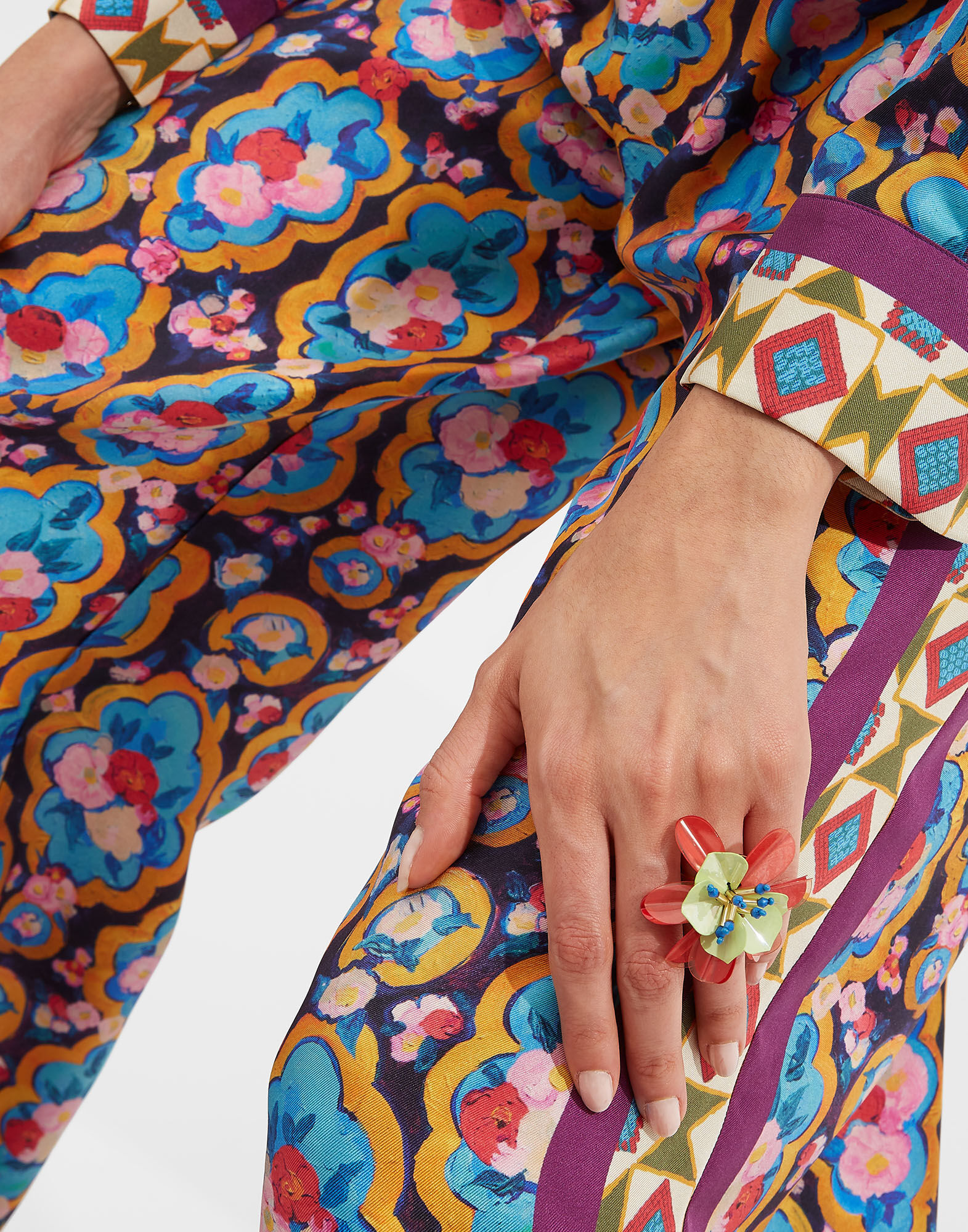 La DoubleJ Blossom Ring Fiore Rosso RIN0001BRA001FIO0005