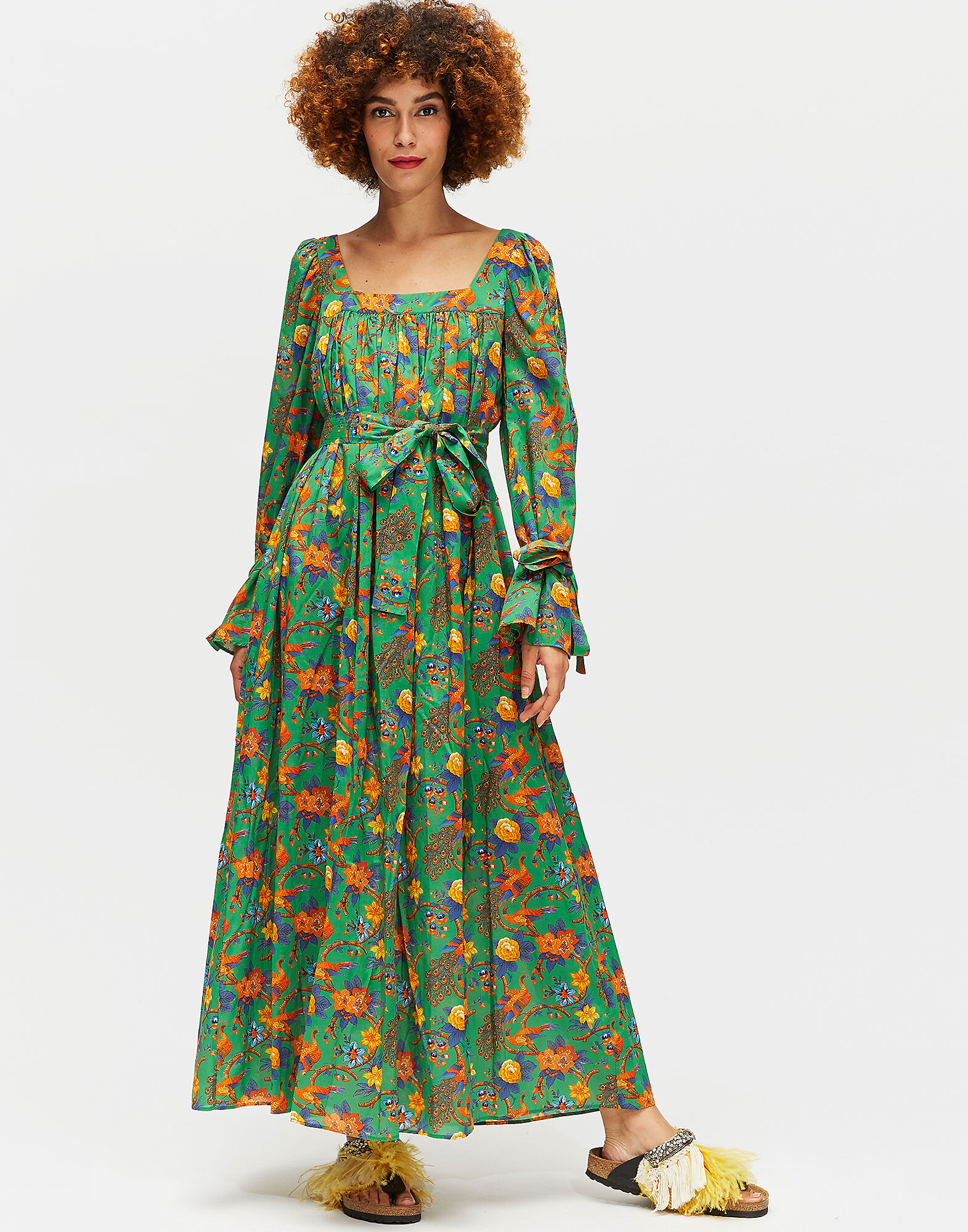 LaDoubleJ After Swim Dress Pavone Verde DRE0032COT003PAV0003