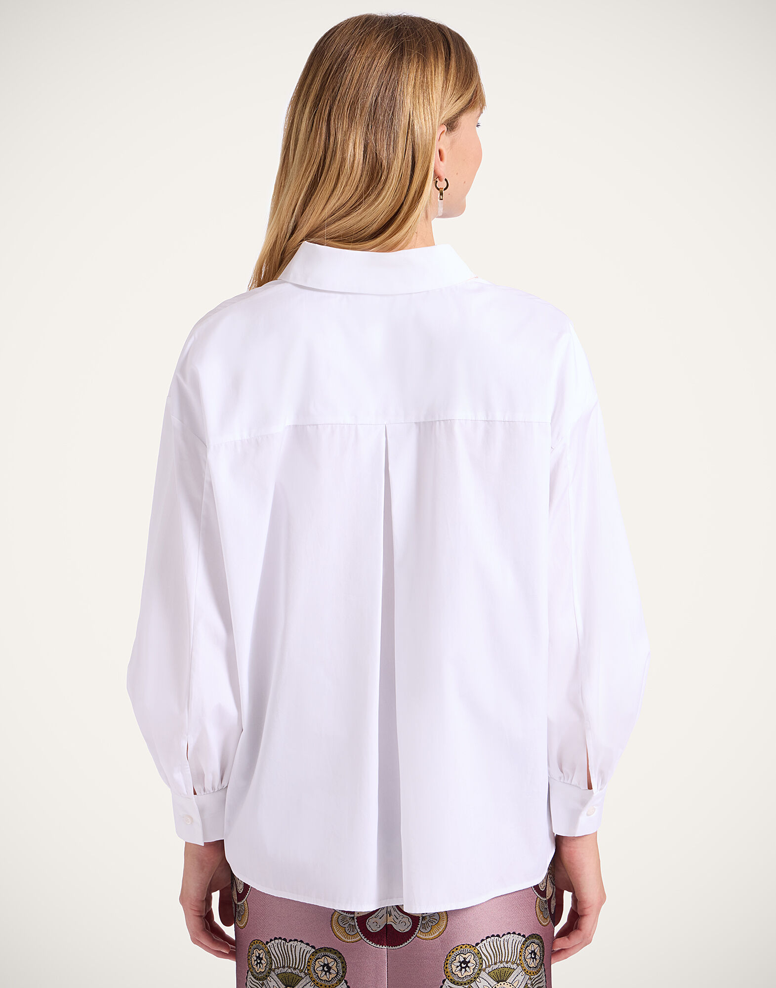 La DoubleJ Poet Shirt Solid White SHI0055COT064SOLIDWH01