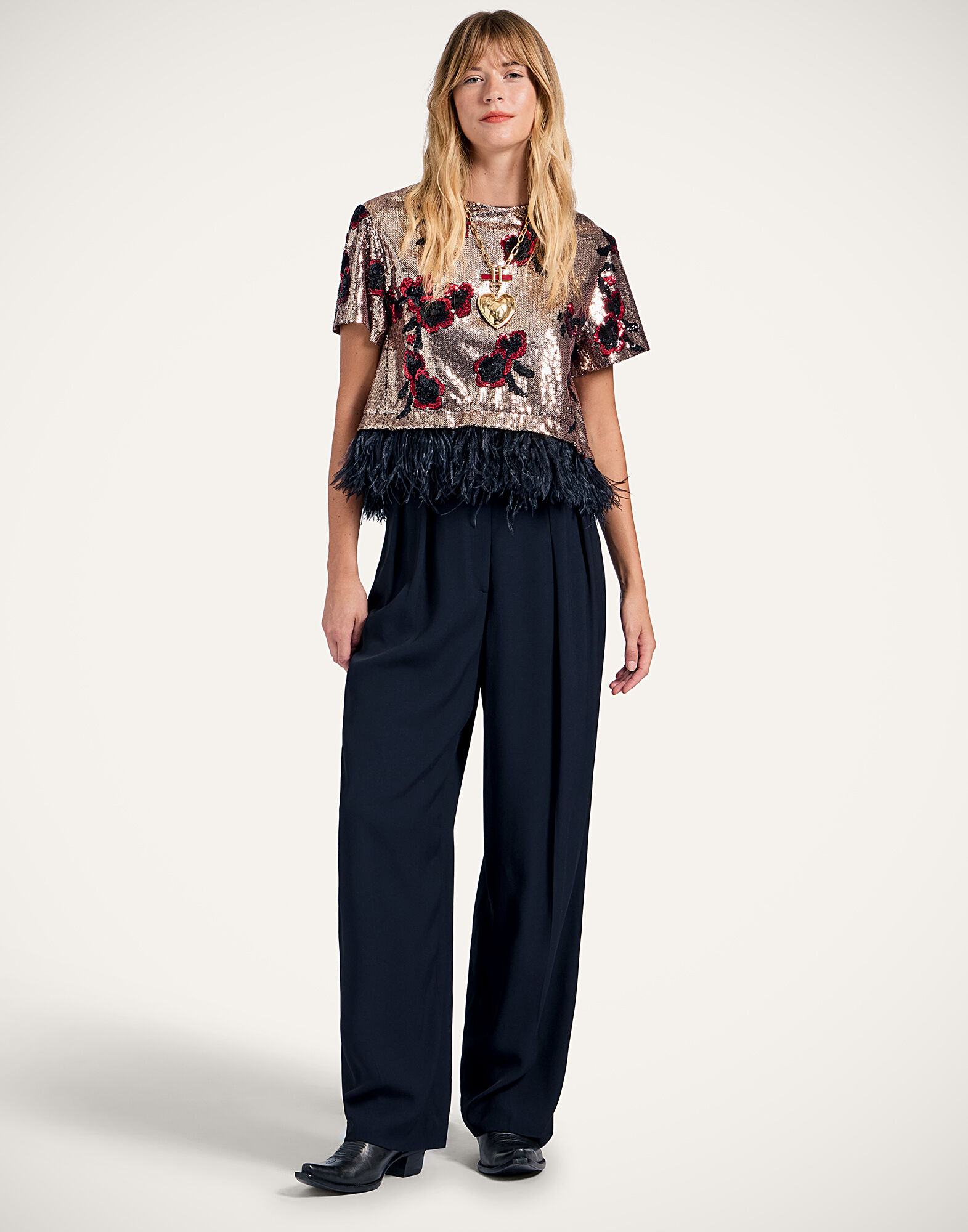 La DoubleJ La Scala Tee Primrose Bronze TSH0040PAI012PRI03BR13