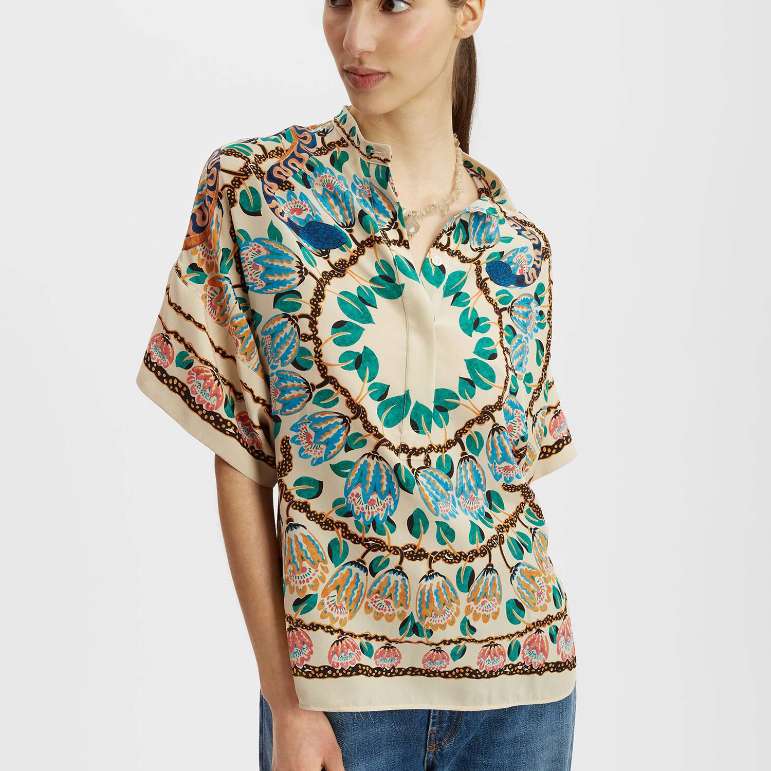 La Doublej Estelle Blouse In Eve Ecru