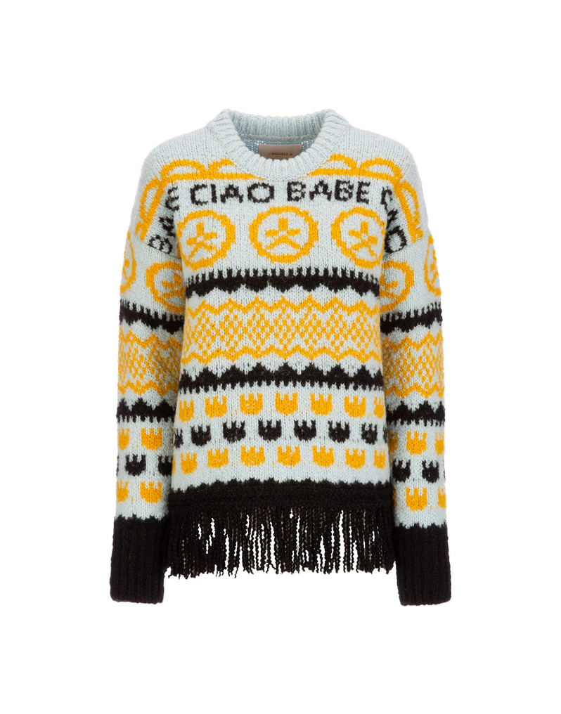 LaDoubleJ Engadina Sweater LaDoubleJ Engadina Sweater Hippie PUL0042KNI032HIP0001