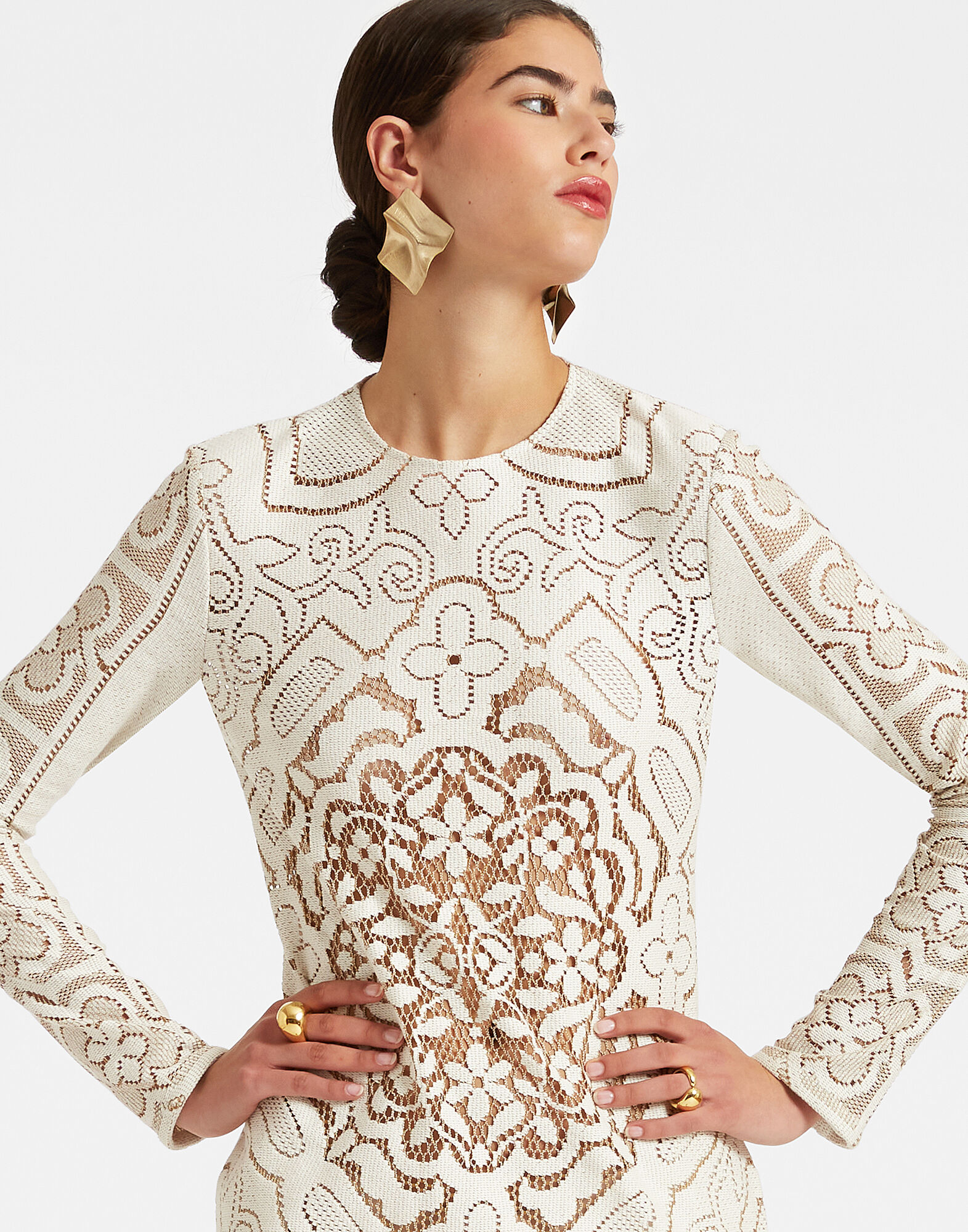 White lace best sale swing dress