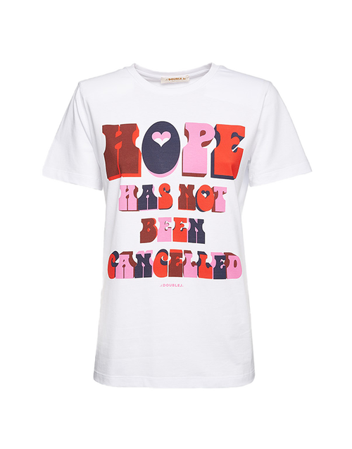 LaDoubleJ Slogan T-shirt Hope Has Not Been Cancelled SHI0031JER010SLO0005