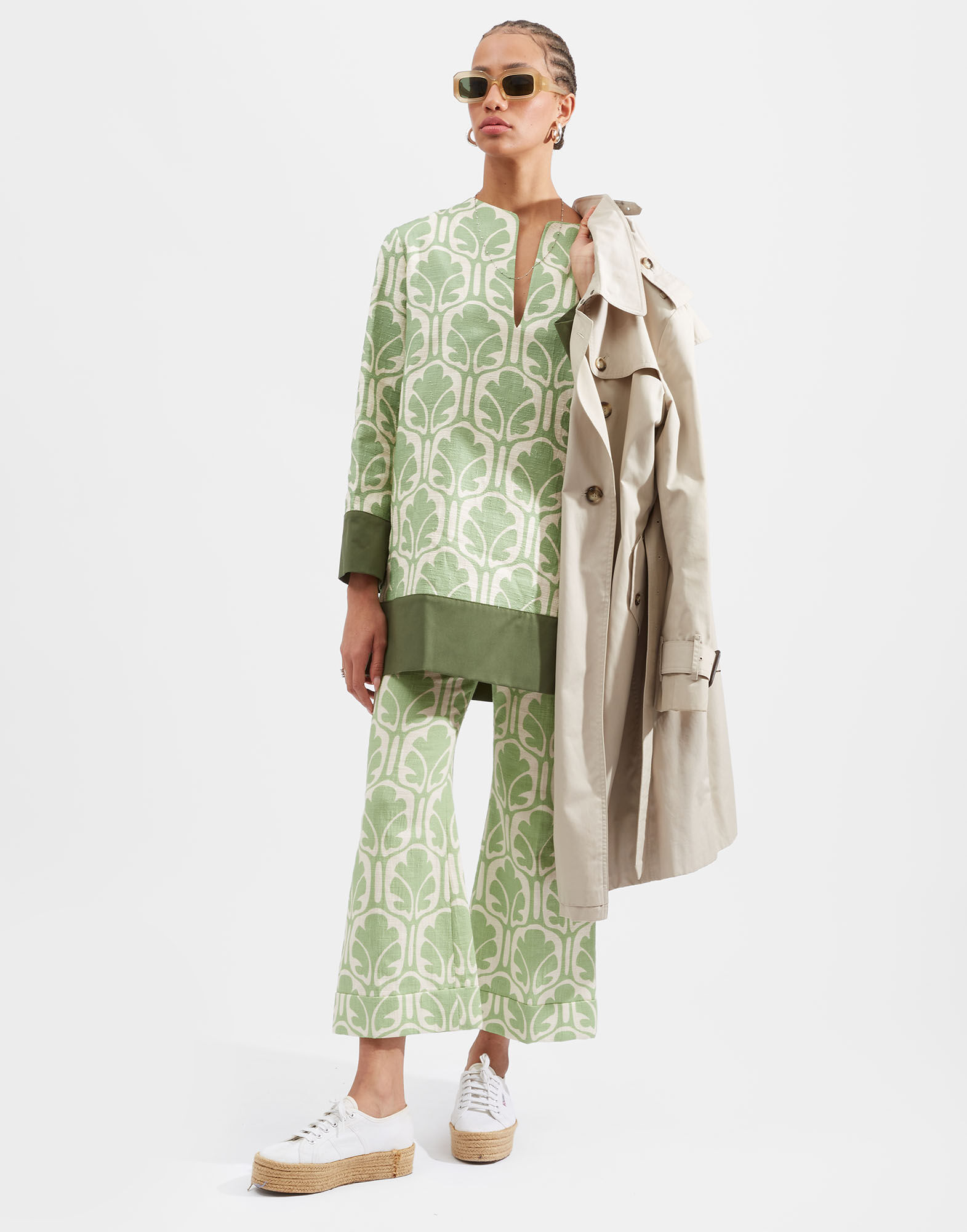 La DoubleJ Deck Mini Dress Grove DRE0490COT005GRV01GR05