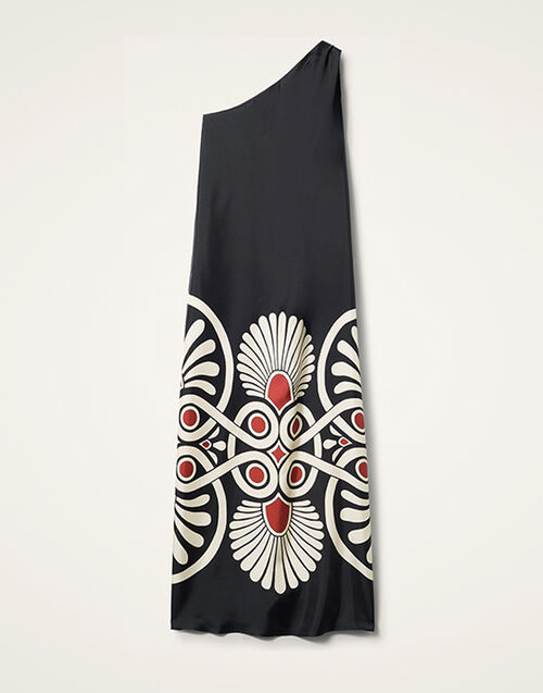 La DoubleJ Roy Dress Medallion Placée Black DRE0304SIL006MED01BL01