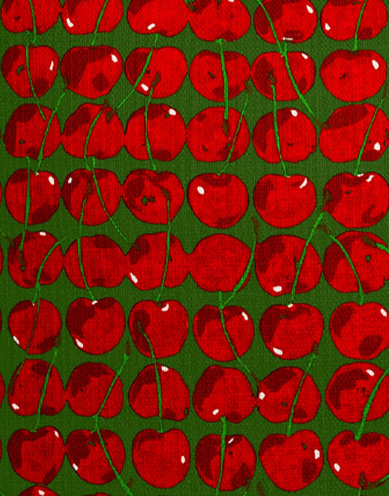 La DoubleJ Cushion (45X45) La DoubleJ Cushion (45X45) Cherries Verde CUS0012COT034CHY0004