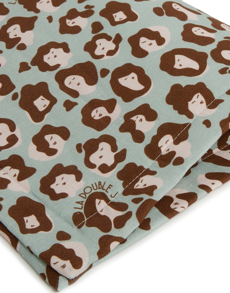 La DoubleJ Placemat Set Of 2 La DoubleJ Placemat Set Of 2 Lady Leopard Acqua TBM0001LIN001LLE0002