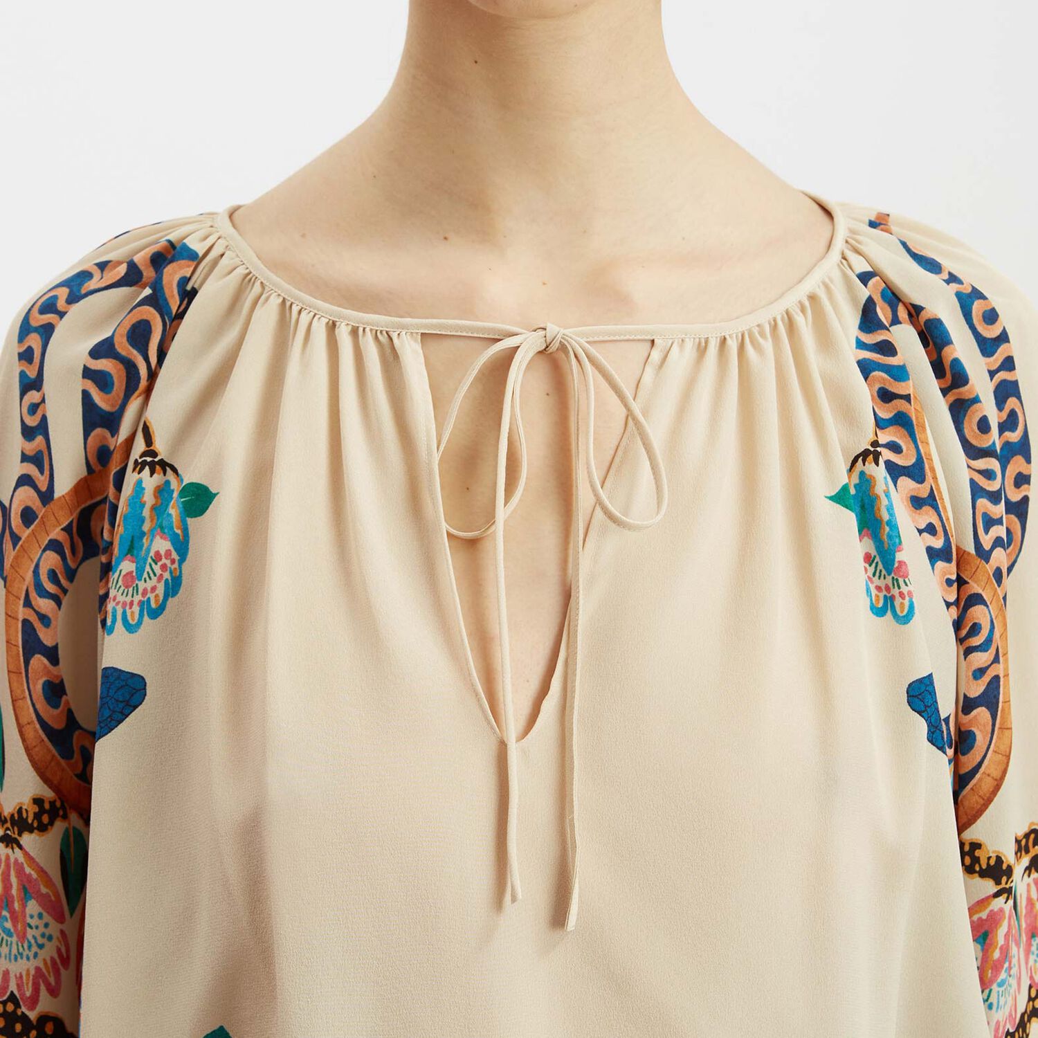 Shop La Doublej Boho Blouse In Eve Ecru