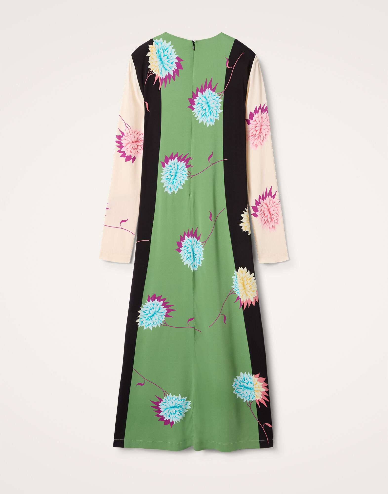La DoubleJ Long Sleeve Swing Dress Derby Plac&eacute;e Multicolor DRE0231VIS001DER03MU01