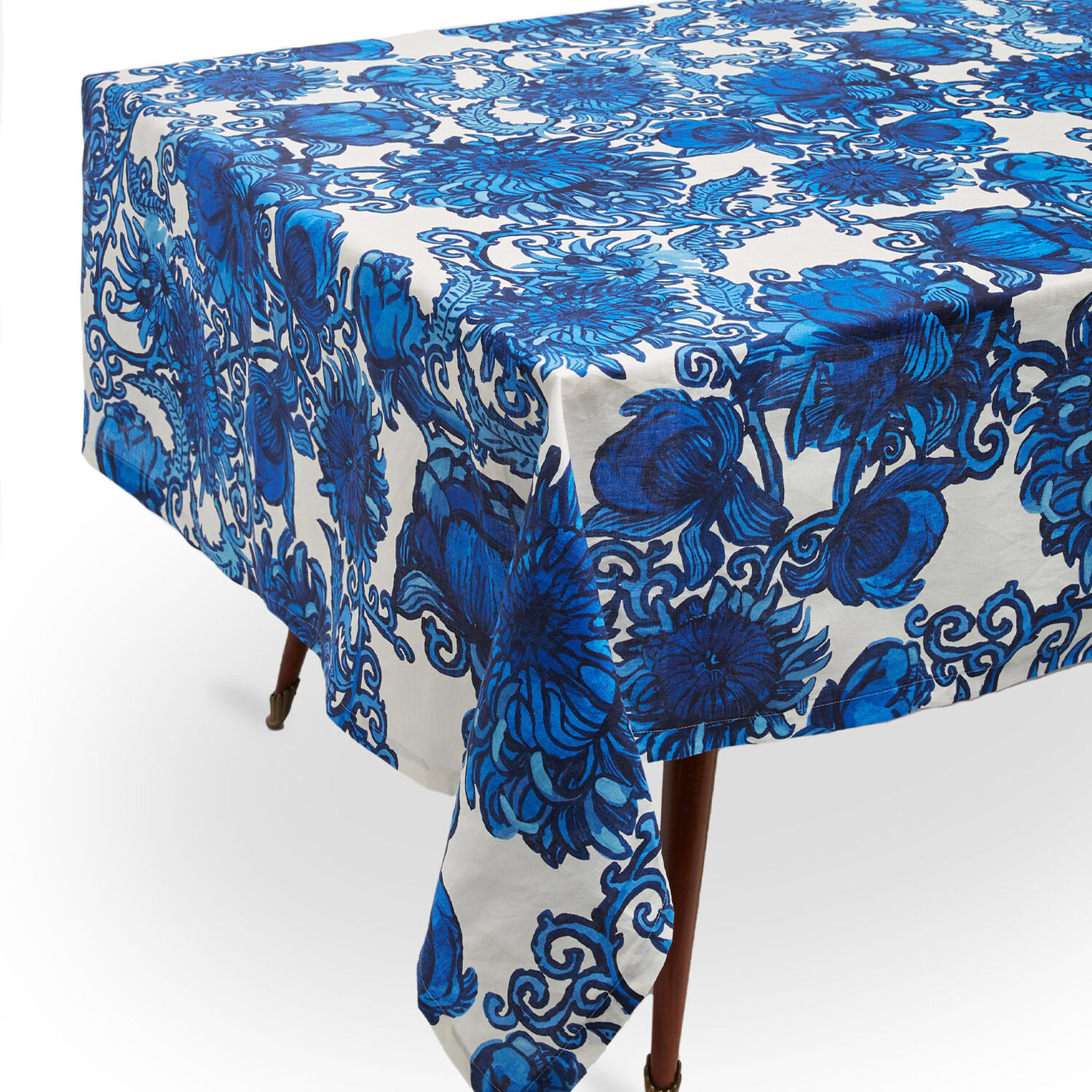 Shop La Doublej Large Tablecloth (180x350) In Anemone