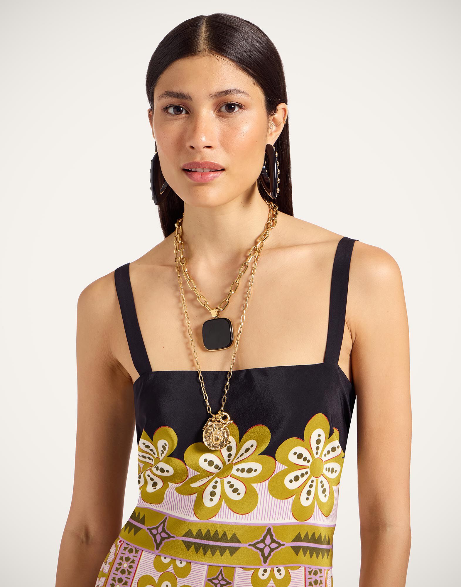 La DoubleJ Slip-Around Dress Pagoda Plac&eacute;e Pink DRE0562CRE002PAG01PI01