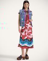 La DoubleJ Lungomare Skirt La DoubleJ Lungomare Skirt Mamma Placée Red SKI0144SIL001MAM02RE01