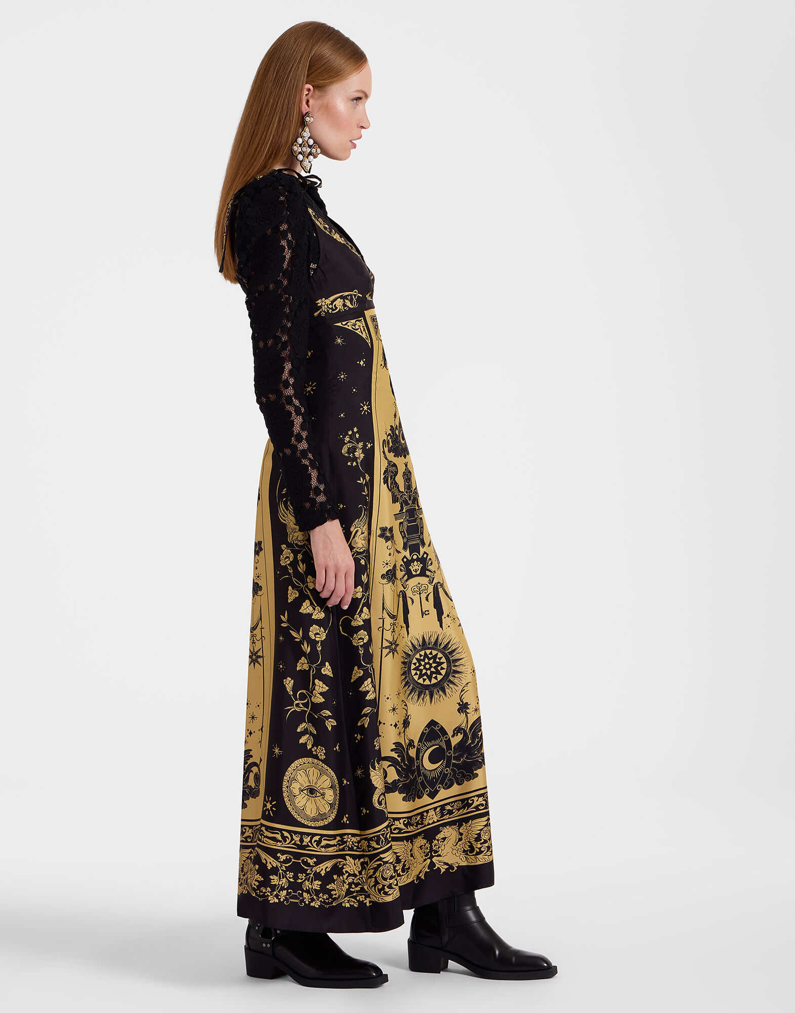 La DoubleJ La Favorita Dress Boboli Plac&eacute;e Black DRE0764SIL017BOB01BL01