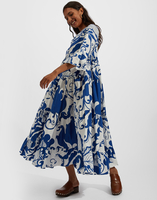 LaDoubleJ Jennifer Jane Dress LaDoubleJ Jennifer Jane Dress Marea Blu DRE0114COT001MRE0002