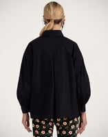 La DoubleJ Poet Shirt La DoubleJ Poet Shirt Solid Black SHI0055COT001BLA0001