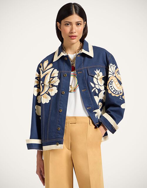 La DoubleJ JJ Jean Jacket Selva Plac&eacute;e Blue JAC0070DEN001SEL07BU03