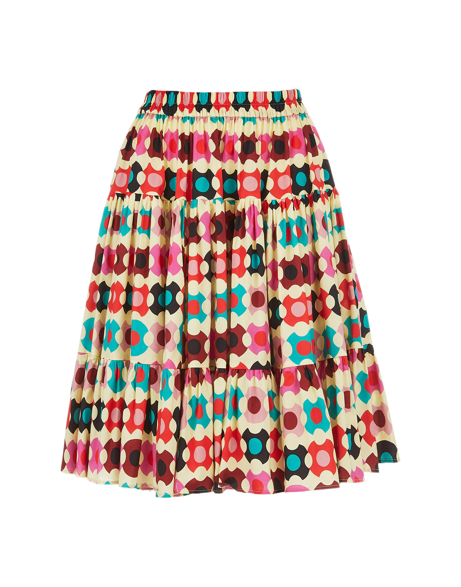 LaDoubleJ Love Skirt Groovy Dot Giallo SKI0038COT020GRO0003