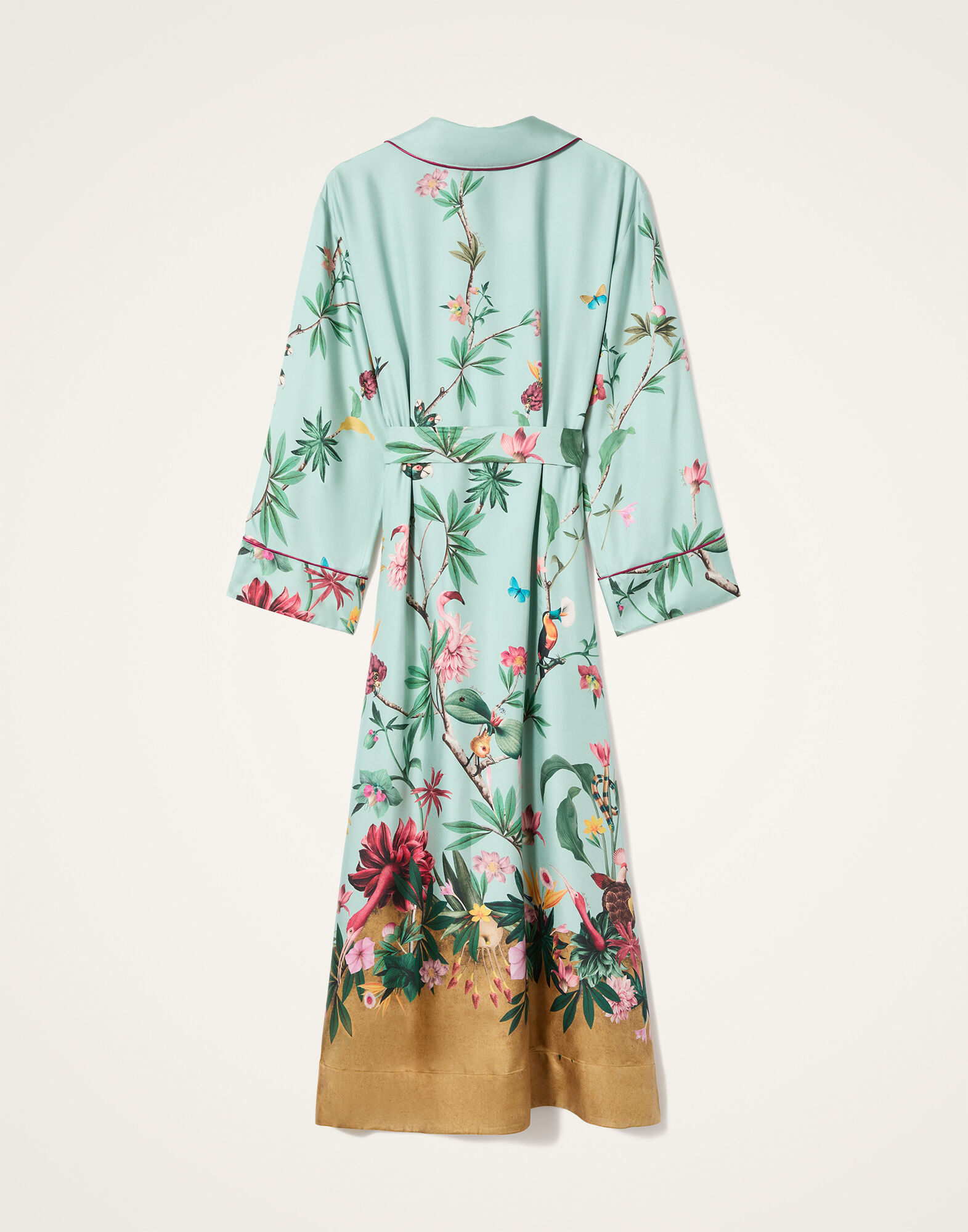 La DoubleJ Midnight Dress Zooflora Plac&eacute;e Light Blue DRE0819SIL001ZOF04BU01