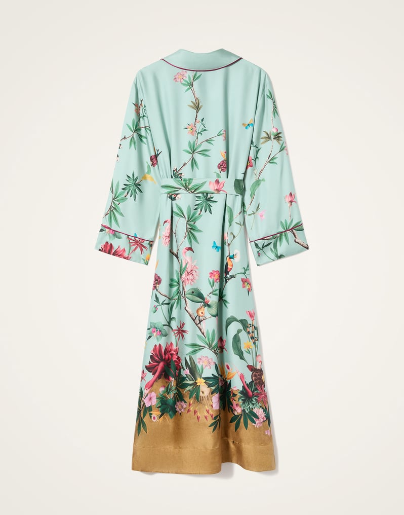 La DoubleJ Midnight Dress La DoubleJ Midnight Dress Zooflora Placée Light Blue DRE0819SIL001ZOF04BU01