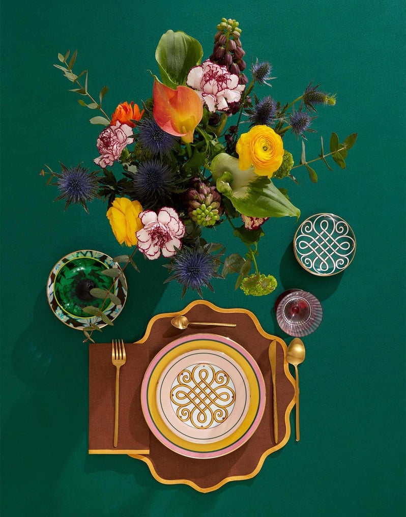 La DoubleJ Cloud Placemat Set Of 2 La DoubleJ Cloud Placemat Set Of 2 Rainbow Chocolate TBM0003LIN006RAI0034