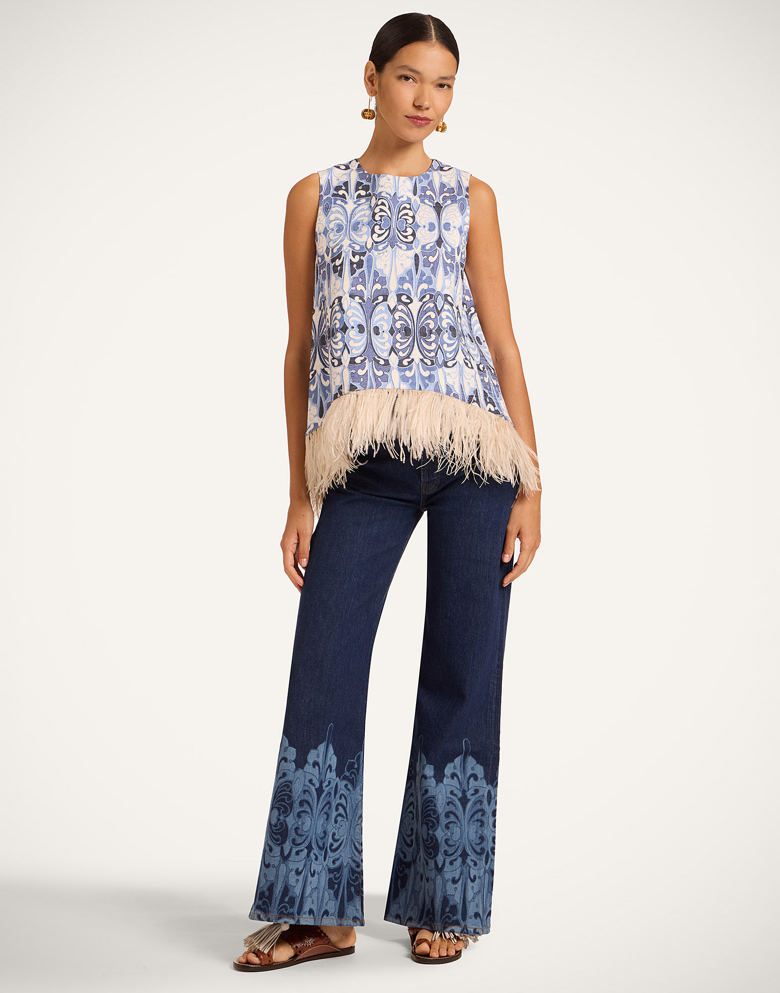 La DoubleJ La Scala Top Cocoon Blue TOP0013COT005COC01BU03